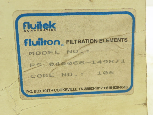 Fluitek Vickers 040068-149R71 Steel Hydraulic Filter Element 941060