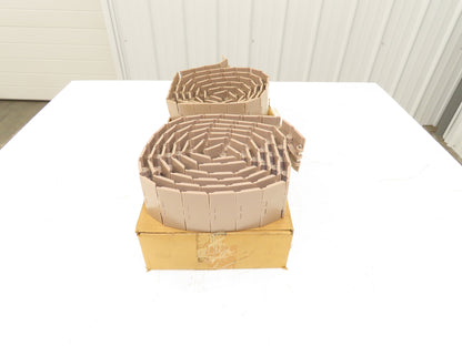 Rexnord LF831K3.25 Straight TableTop Conveyor Chain  3-1/4"x 10'  Lot of 2