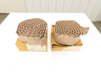 Rexnord LF831K3.25 Straight TableTop Conveyor Chain  3-1/4"x 10'  Lot of 2