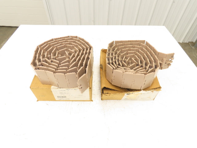 Rexnord LF831K3.25 Straight TableTop Conveyor Chain  3-1/4"x 10'  Lot of 2