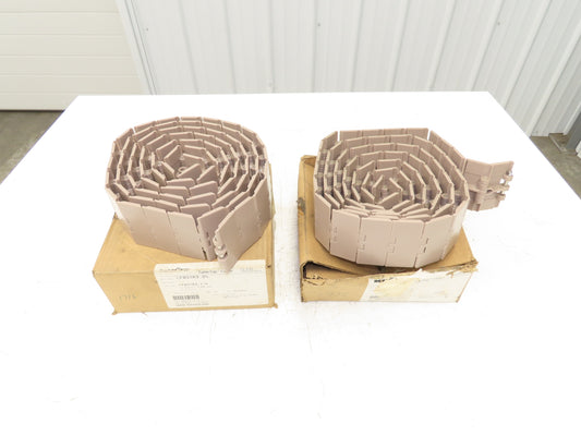 Rexnord LF831K3.25 Straight TableTop Conveyor Chain  3-1/4"x 10'  Lot of 2