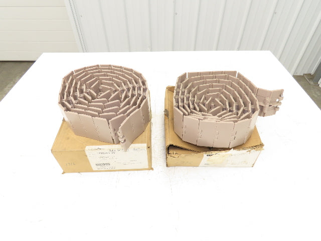 Rexnord LF831K3.25 Straight TableTop Conveyor Chain  3-1/4"x 10'  Lot of 2