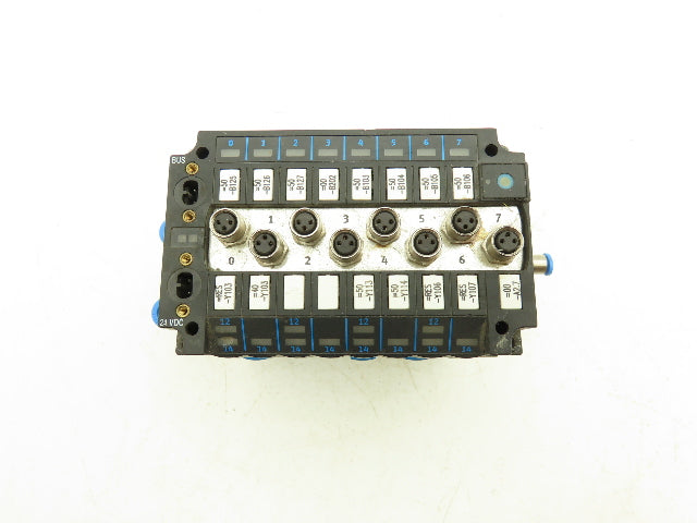 Festo CPV10-GE-ASI-8E8A M8  8-Station Pneumatic Solenoid Valve Manifold 24VDC