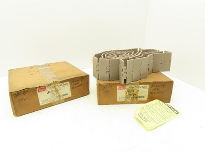 Rexnord LF831K3.25 Straight TableTop Conveyor Chain  3-1/4"x 10'  Lot of 2