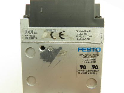 Festo CPV10-GE-ASI-4E4A M8  4-Station Solenoid Air Valve Manifold 24VDC 161414
