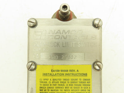 Namco Controls 180-25302 Snap Lock Limit Switch