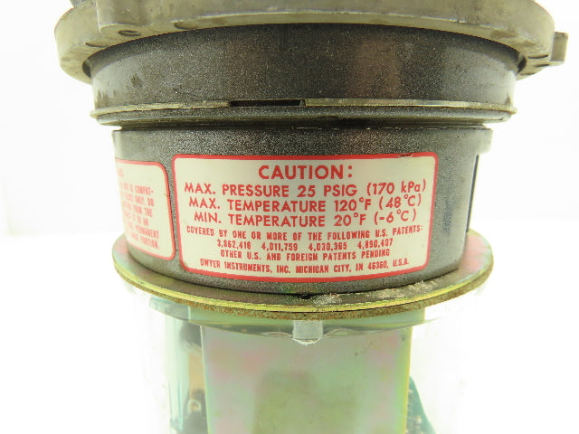 Dwyer A3002 Photohelic Pressure Switch/Gauge Range 0-20" w.c.