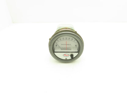 Dwyer A3002 Photohelic Pressure Switch/Gauge Range 0-20" w.c.