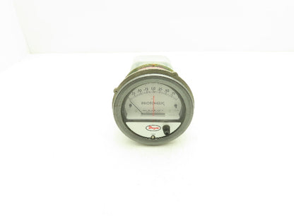 Dwyer A3002 Photohelic Pressure Switch/Gauge Range 0-20" w.c.