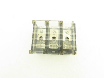Ferraz Shawmut 66563 Power Distribution Block PDB 600V 3 Pole 2/0-14awg