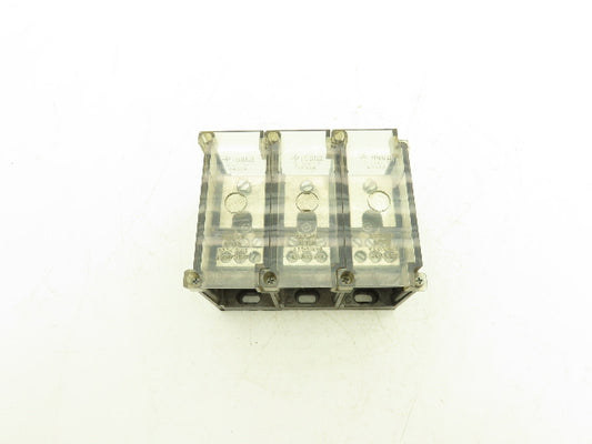 Ferraz Shawmut 66563 Power Distribution Block PDB 600V 3 Pole 2/0-14awg