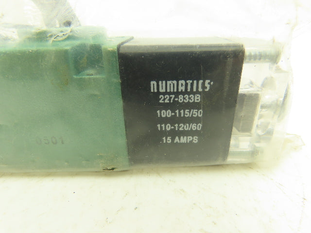 Numatics 11DSA400O013T30 Pneumatic Air Solenoid Valve 110V Coil