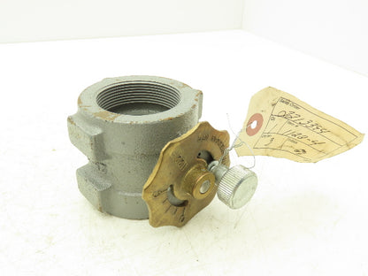 North American Mfg 1122-4 Manual Butterfly Valve Gas/Air 2"NPT Threaded