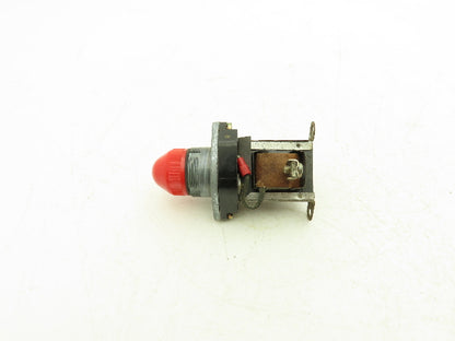 General Electric 468C452G4 Red Indicating Light 480V 30mm 7V Lamp VTG Lot of 2