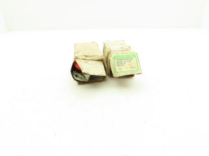 General Electric 468C452G4 Red Indicating Light 480V 30mm 7V Lamp VTG Lot of 2