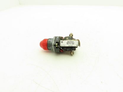 General Electric 468C452G4 Red Indicating Light 480V 30mm 7V Lamp VTG Lot of 2