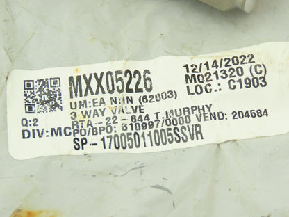 Flow Tek BSSP1015NFS-EP-ACT  3-Way Stainless Ball Valve 1/2"NPT 6000psi 316SS