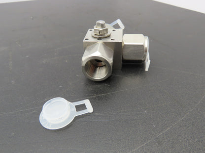 Flow Tek BSSP1015NFS-EP-ACT  3-Way Stainless Ball Valve 1/2"NPT 6000psi 316SS