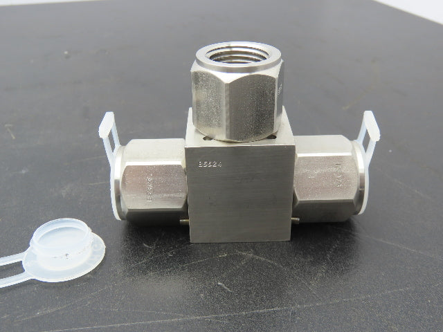 Flow Tek BSSP1015NFS-EP-ACT  3-Way Stainless Ball Valve 1/2"NPT 6000psi 316SS