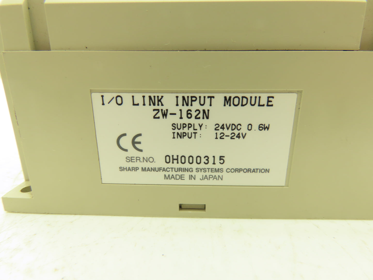 Sharp ZW-162N I/O Link Input Module 12-24V Lot of 2