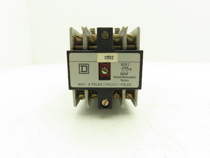 Square D 8501XD080 Industrial Control Relay 8 Pole 24vdc Coil Lot of 3