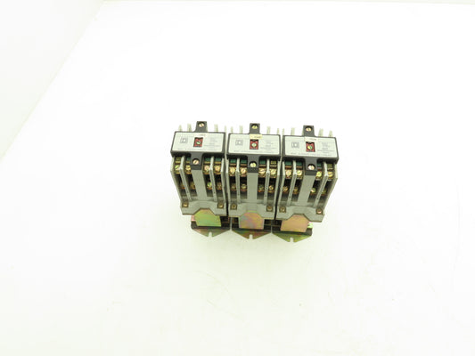 Square D 8501XD080 Industrial Control Relay 8 Pole 24vdc Coil Lot of 3