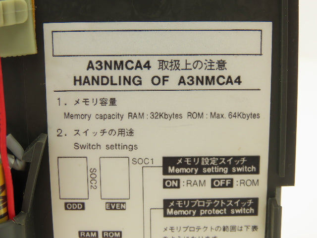 Mitsubishi A2ACPUR21-S1 Melsec CPU Module Programmable Controller A3NMCA4