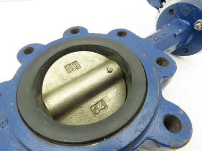 Colton CILB-DBL 4" Butterfly Valve Lug Style Ductile Iron Disc w/Handle