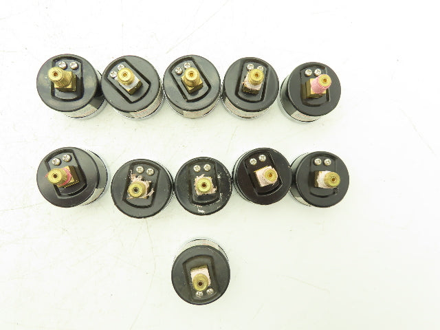 100xKPa Pressure Gauge 160psi 11 Bar 1/8"NPT Lot of 11