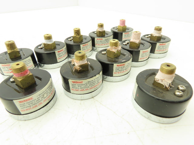 100xKPa Pressure Gauge 160psi 11 Bar 1/8"NPT Lot of 11