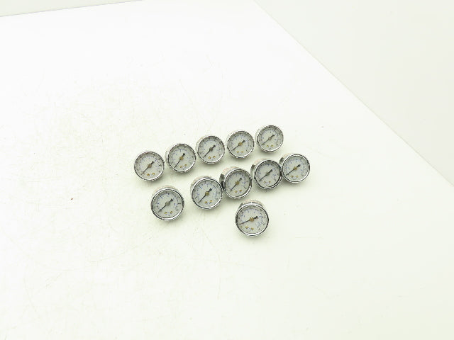 100xKPa Pressure Gauge 160psi 11 Bar 1/8"NPT Lot of 11