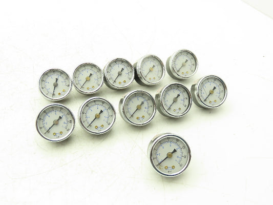 100xKPa Pressure Gauge 160psi 11 Bar 1/8"NPT Lot of 11