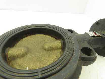 Milwaukee CW123E  4" Butterfly Valve Wafer Style AL/Bronze Disc No Handle