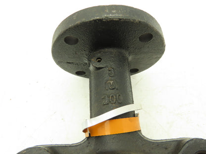 Milwaukee ML222B  3" Butterfly Valve Lug Style Iron Disc No Handle