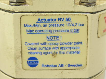 Robolux RV 50 Robo Valve 4 Way with Actuator 4.2-10 Bar