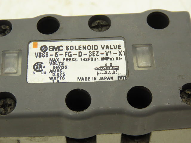 SMC VSS8-6-FG-D-3EZ-V1-X1 Pneumatic Air Solenoid Valve