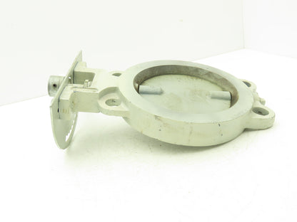 PDC 6" Butterfly Valve Wafer Style Iron Disc w/Handle 9829446-6