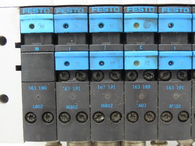 Festo CPV18-GE-MP-8 Pneumatic 8-Station Solenoid Valve Manifold 24VDC 18209