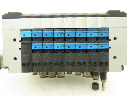 Festo CPV18-GE-MP-8 Pneumatic 8-Station Solenoid Valve Manifold 24VDC 18209
