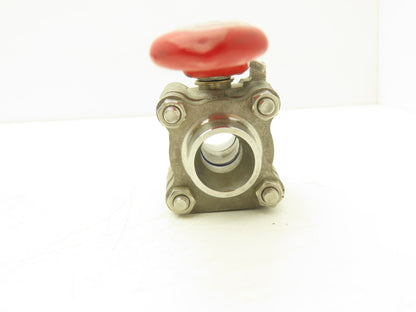 TBV 15B123636GT Stainless Ball Valve 1" Socket Weld 3Pc 1500 WOG CF3M  Lot of 2