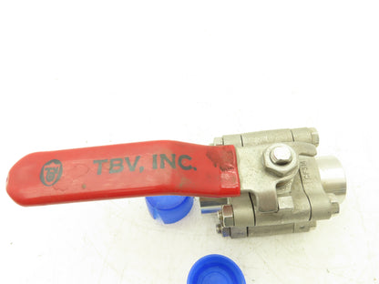 TBV 15B123636GT Stainless Ball Valve 1" Socket Weld 3Pc 1500 WOG CF3M  Lot of 2