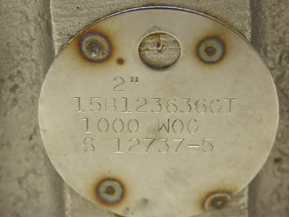 TBV 15B123636GT Stainless Ball Valve 2" Socket Weld 3Pc 1000 WOG CF3M