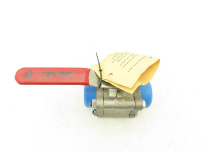 TBV 15B123636GT Stainless Ball Valve 2" Socket Weld 3Pc 1000 WOG CF3M