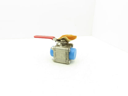 TBV 15B123636GT Stainless Ball Valve 2" Socket Weld 3Pc 1000 WOG CF3M