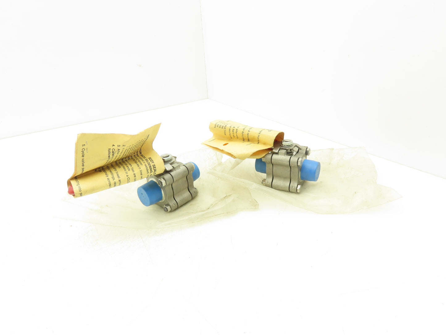 TBV 15B123636GT Stainless Ball Valve 3/4" Socket Weld 3Pc 1500 WOG CF3M Lot of 2