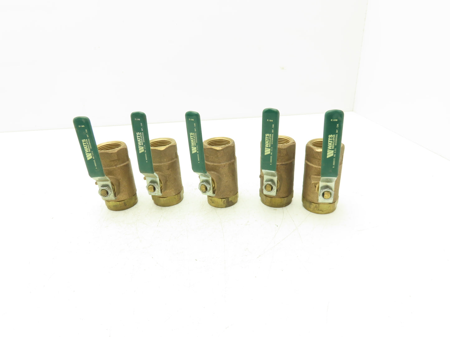 Watts 9813 Bronze Ball Valve 1"NPT Female Threaded 600 WOG Lot of 5
