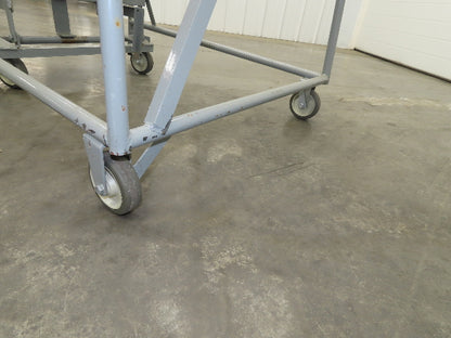 Uline H-84-110 Rolling Ladder 5 Step 10" Work Platform 50" Top Step 450lbs