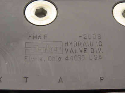 Parker FM6F-20DB Hydraulic Flow Control Throttle Check Valve D08