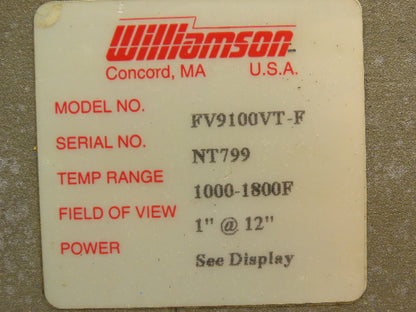 Williamson FV9100VTF Temperature Sensor Measurement Device 24VDC
