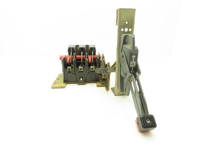 Square D HU-60-SV 3-Pole Disconnect Switch 60A 600V Non-Fused w/Handle